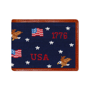 Americana Pattern Wallet (Dark Navy)