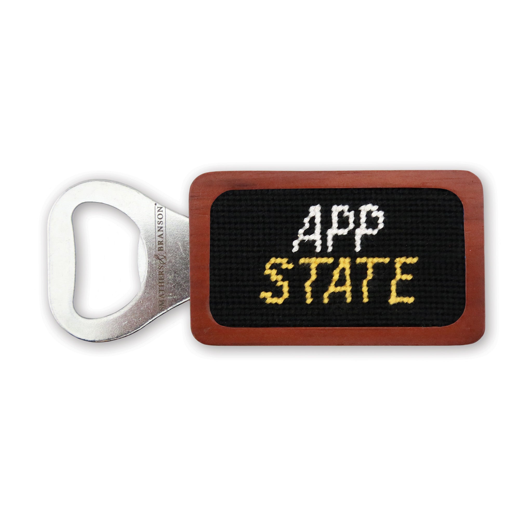 Appalachian State Text Bottle Opener (Black)