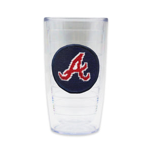Tervis Tumbler with Braves logo needlepoint patch