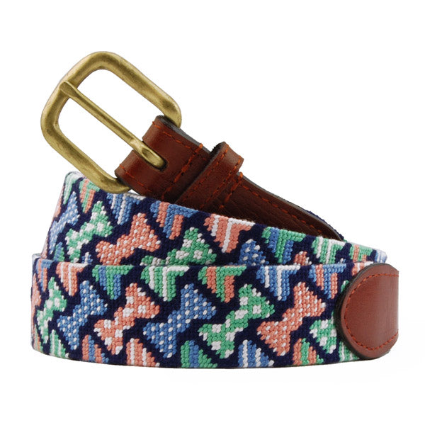 Bow Tie Pattern Belt (Dark Navy) (Final Sale)