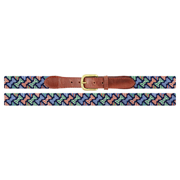 Bow Tie Pattern Belt (Dark Navy) (Final Sale)