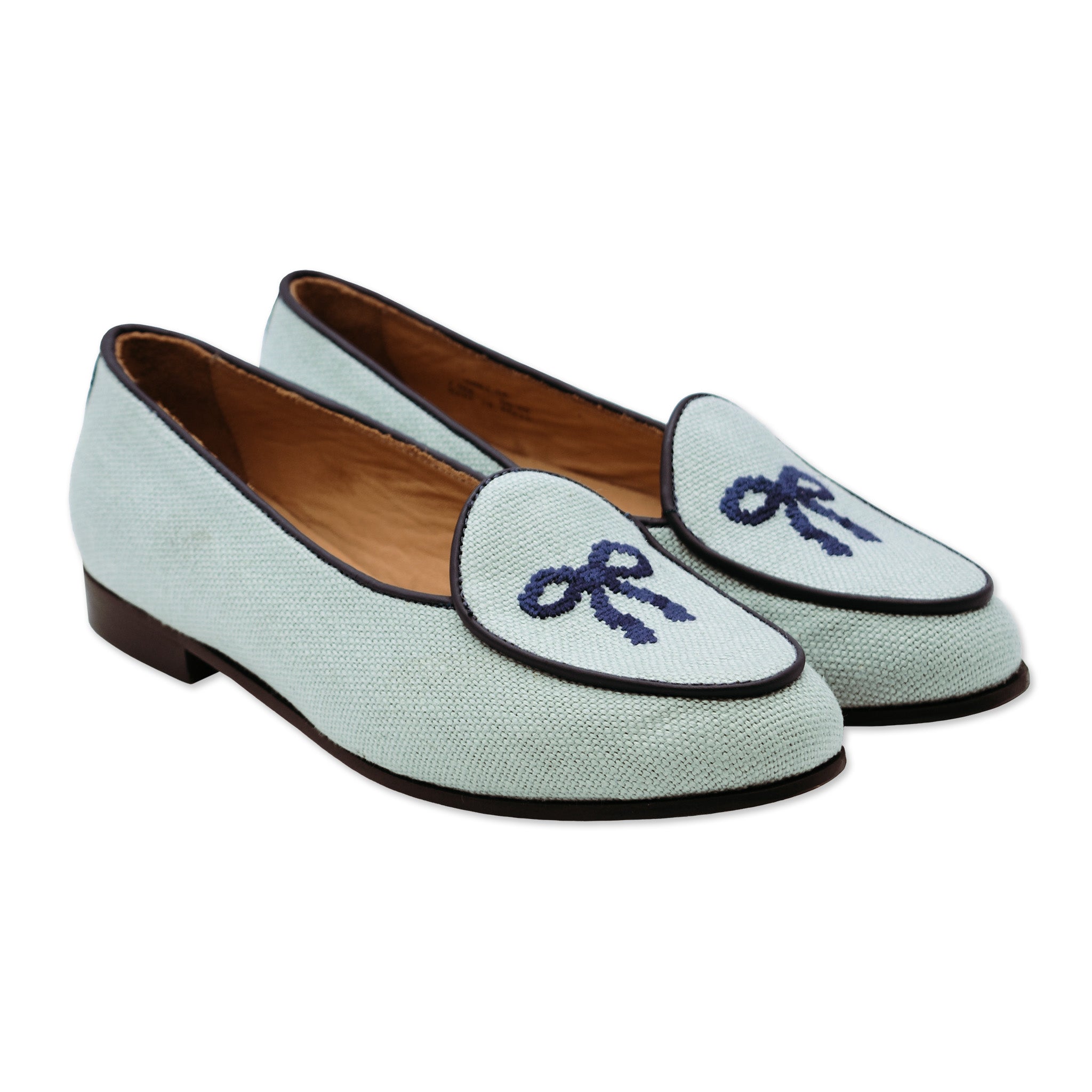 womens linen dress shoes Palm Tree Women's Linen Belgian Loafers (Natural Linen) Natural / Size 7 at Smathers and Branson