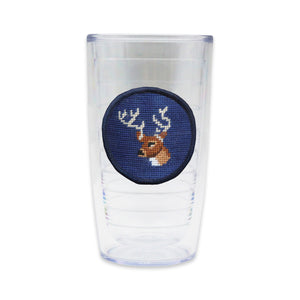 Tervis Tumbler with Deer Head needlepoint patch