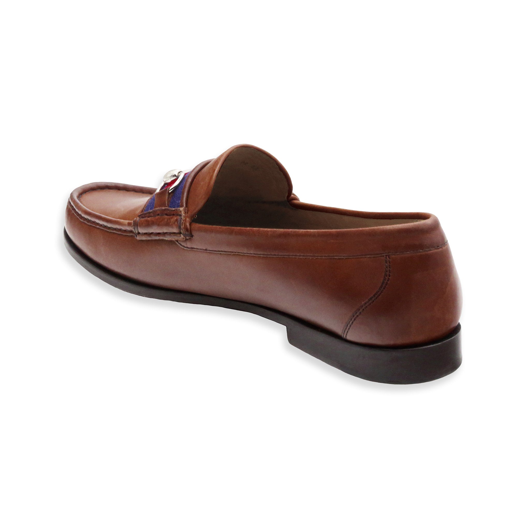 Dancing Bears Downing Bit Loafers (Dark Navy) (Chestnut Leather)
