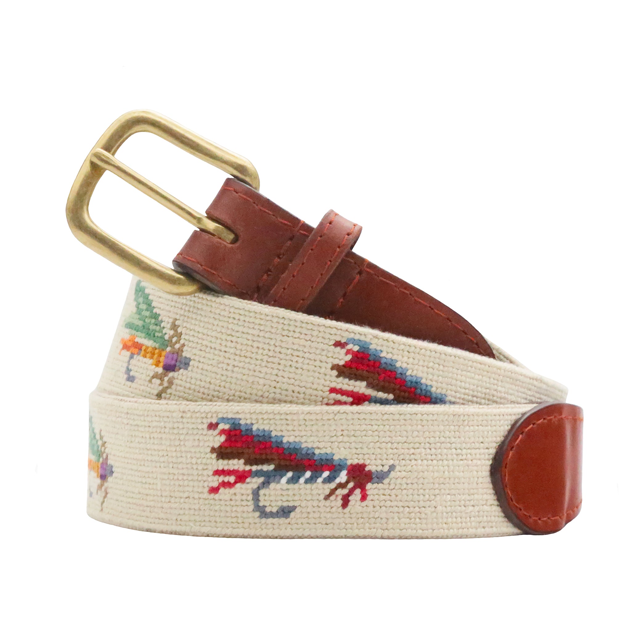 Fishing Flies Belt Light Khaki Smathers Branson
