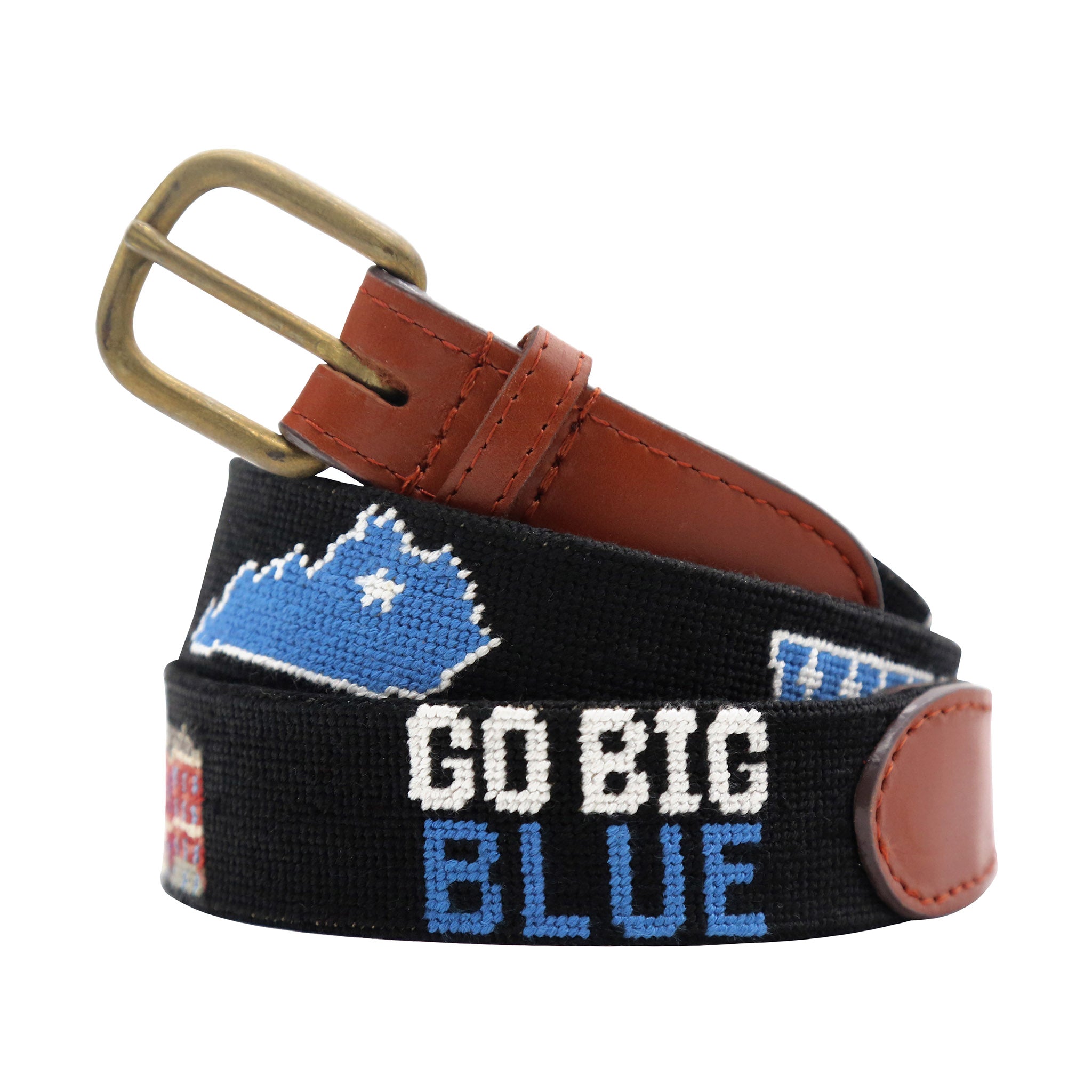 Kentucky Needlepoint Life Belt (Black) Black / Size 34 at Smathers and Branson Kentucky Needlepoint Life Belt (Black) Black / Size 34 at Smathers and Branson