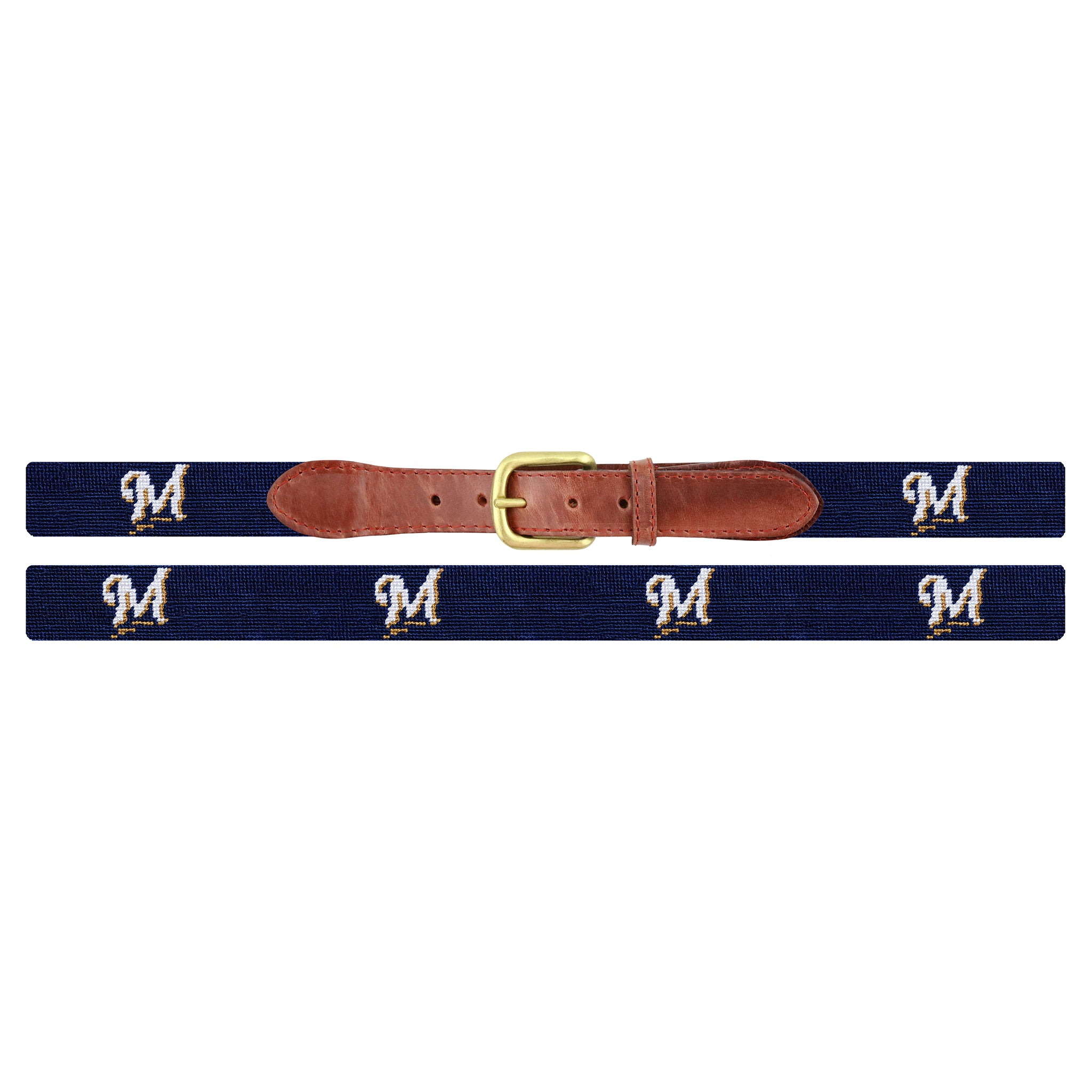 Milwaukee Brewers Cooperstown Belt (Dark Navy)