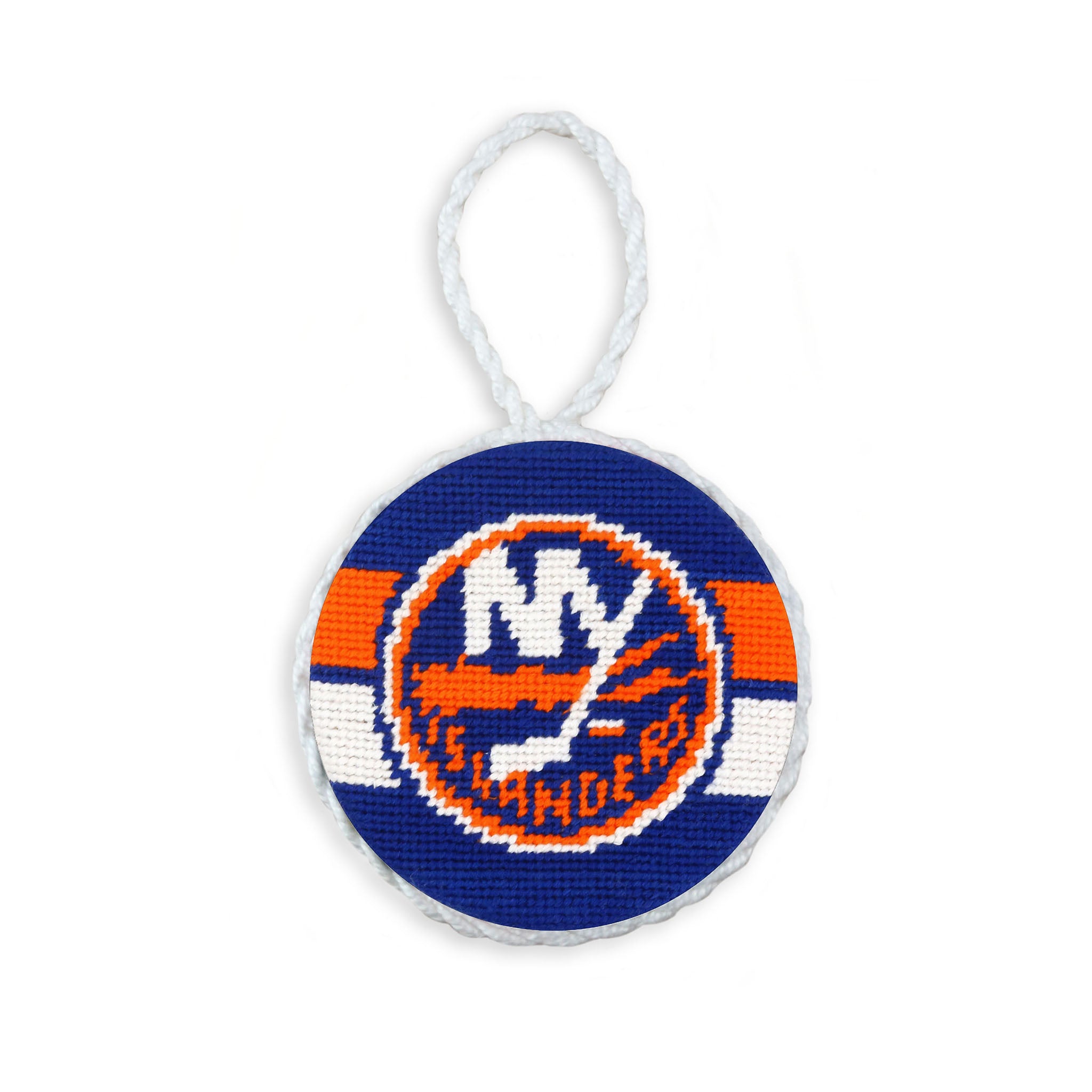 New York Islanders Ornament (Dark Royal - Jersey Stripes)