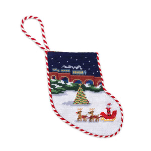 North Pole Stocking Ornament (Red Cord)