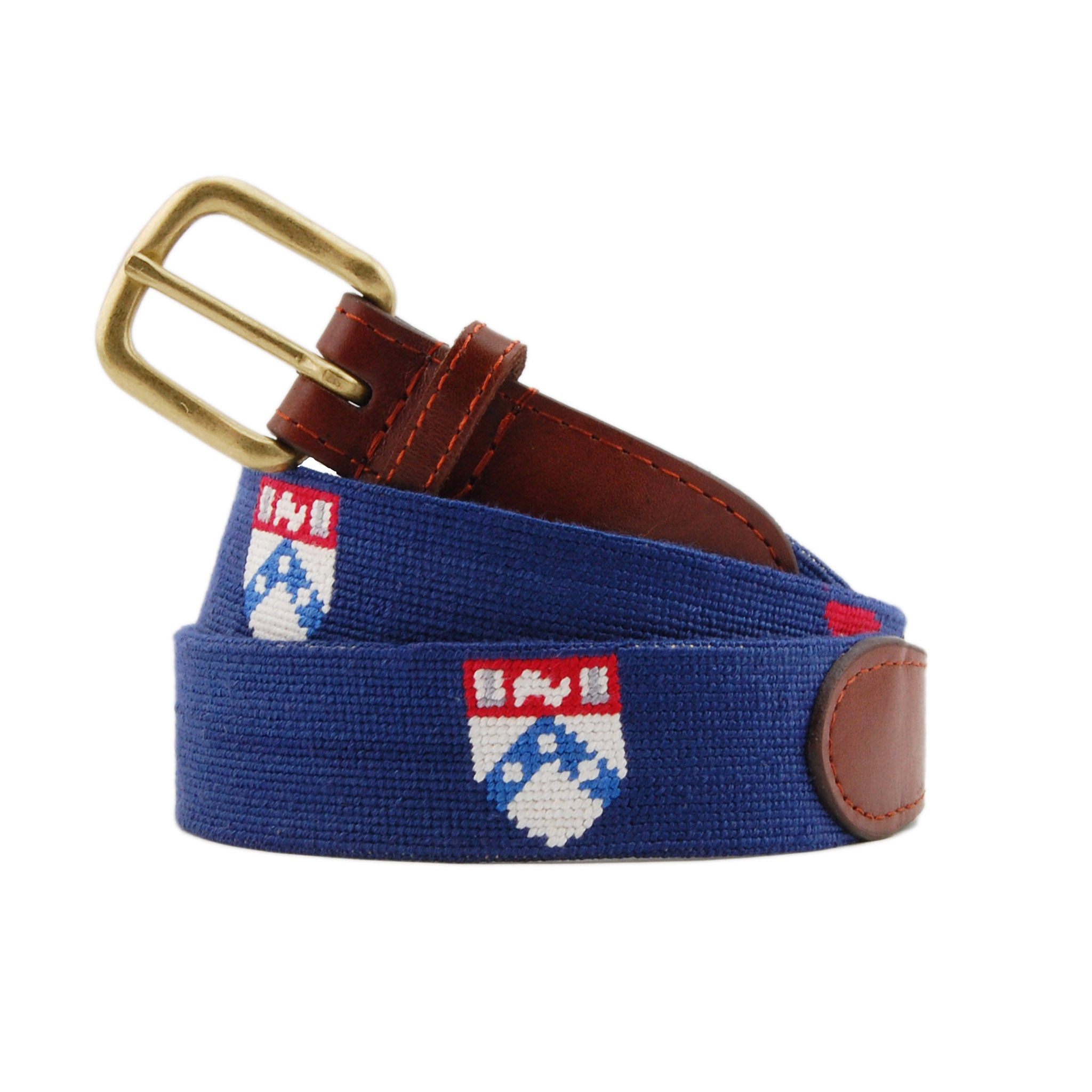 Penn Needlepoint Belt (Classic Navy) – Smathers & Branson display picture 3