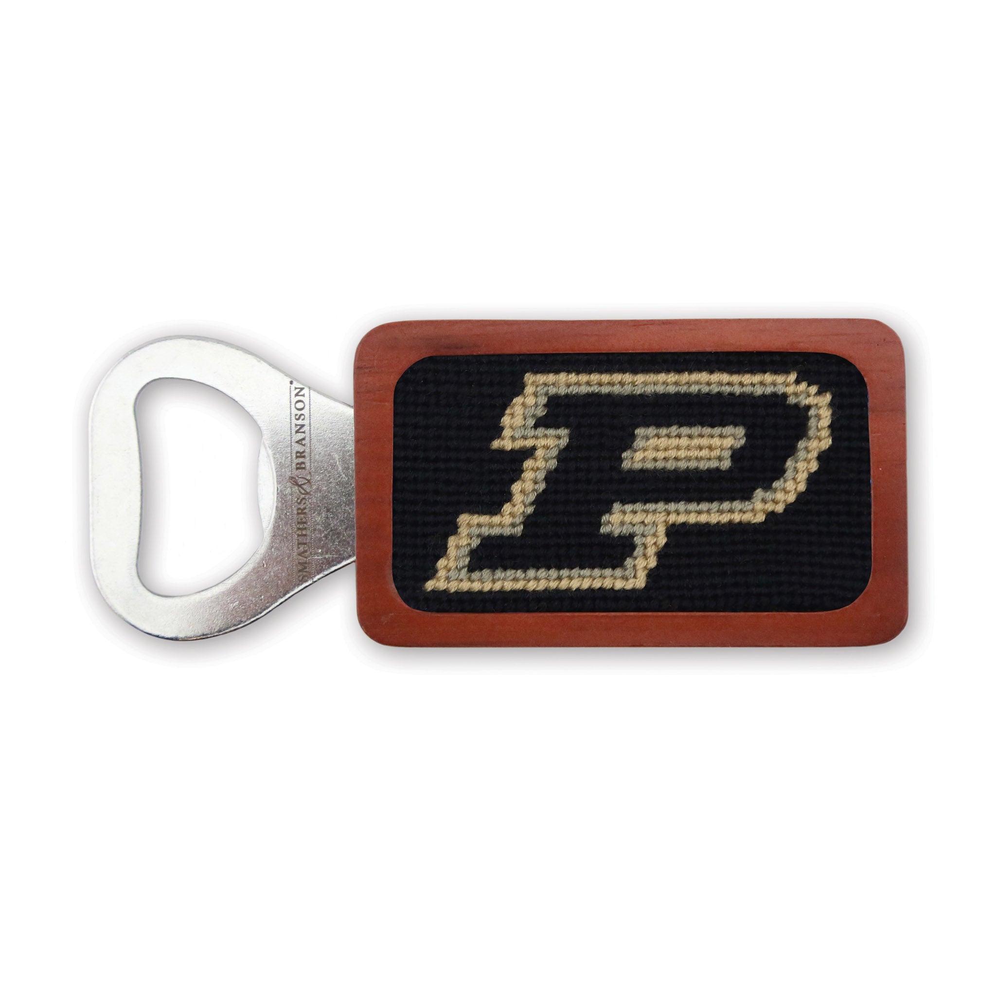 Purdue bottle opener showcasing the team's logo in a durable, functional design, ideal for bottle opening.