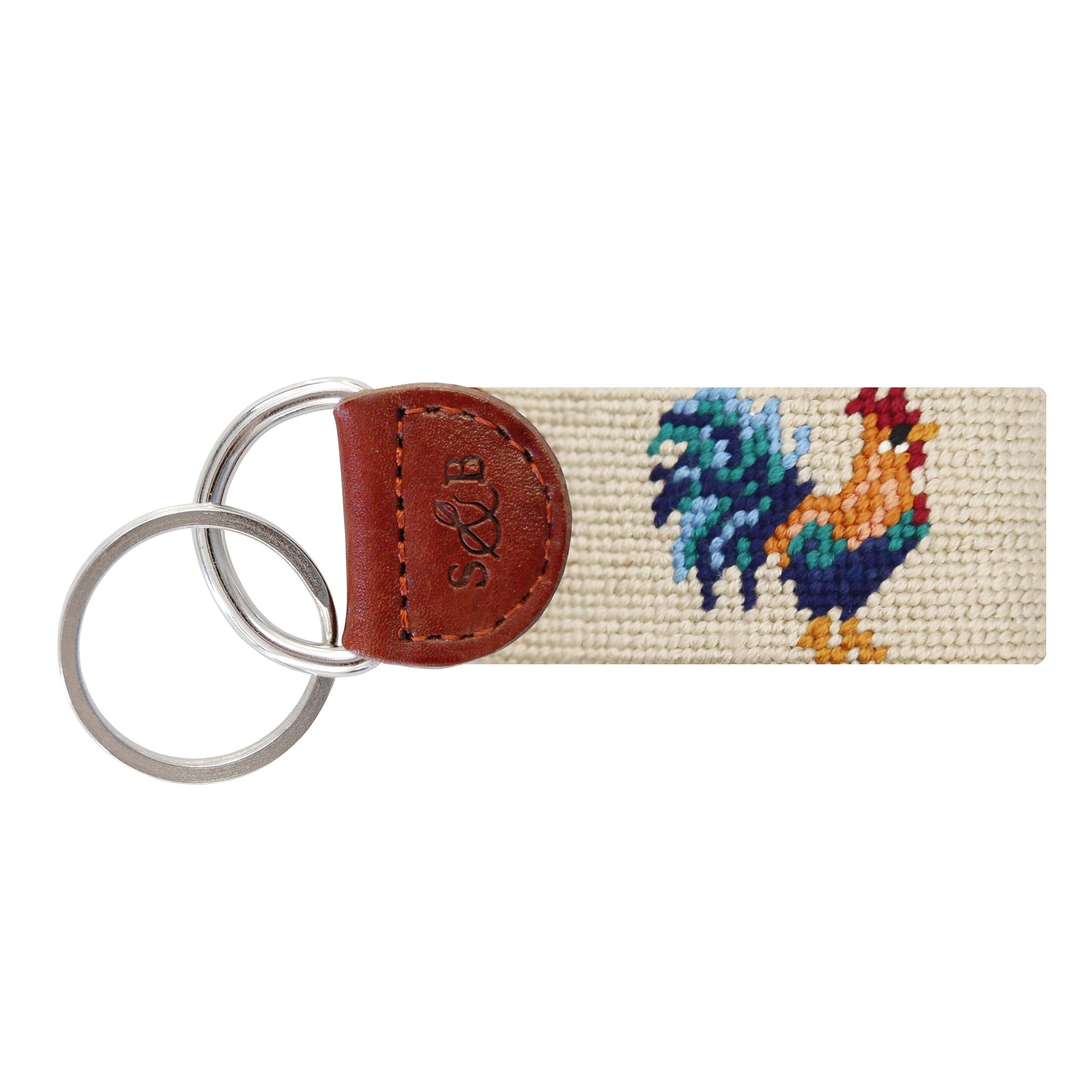 Rooster Key Fob (Light Khaki)