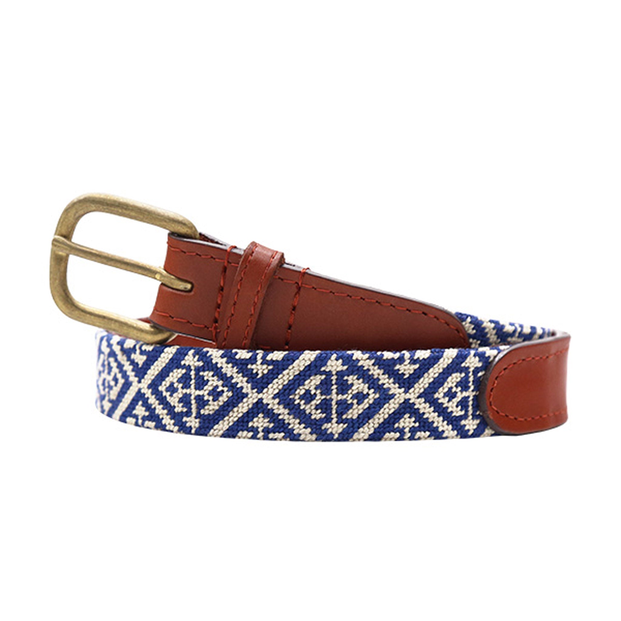 Scarsdale Children's Belt (Classic Navy-Light Khaki)