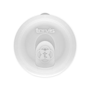 frosted plastic reusable lid for tumbler cups