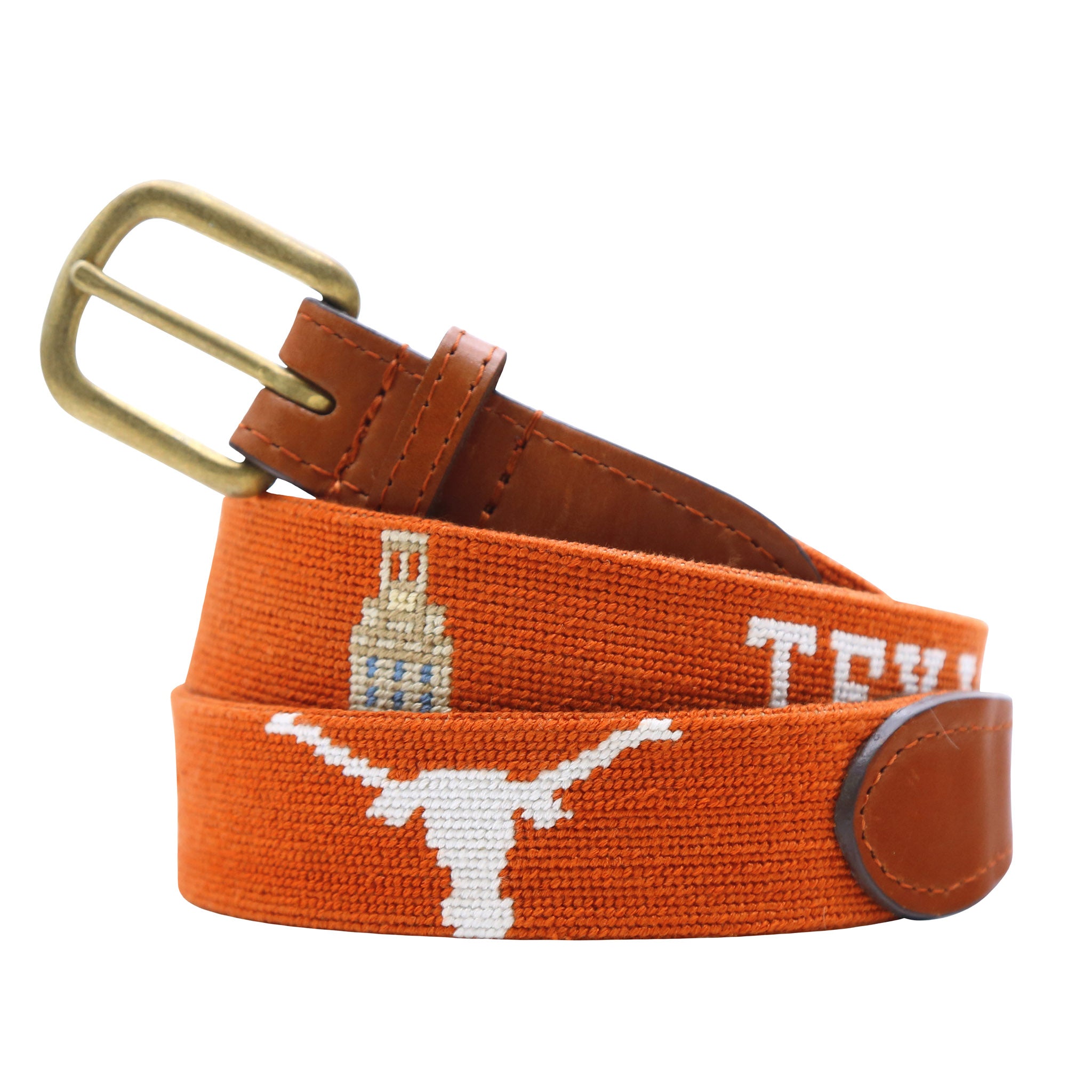 University of Texas Needlepoint Life Belt (Burnt Orange