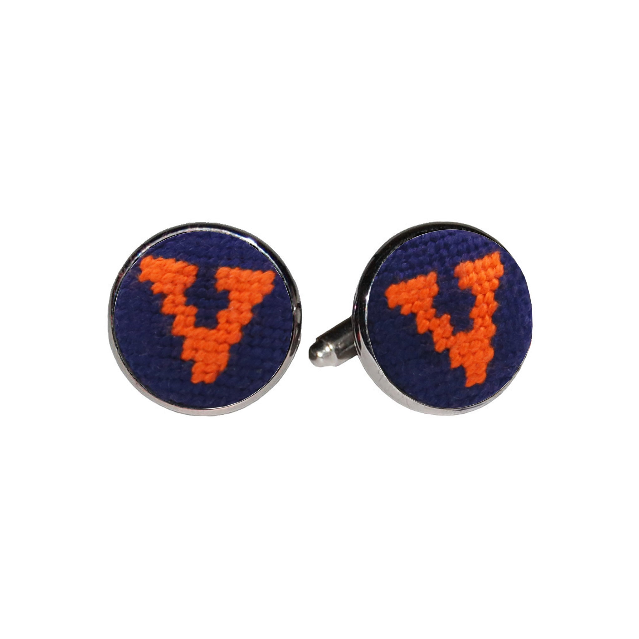 UVA Block V Cufflinks (Dark Navy) – Smathers & Branson