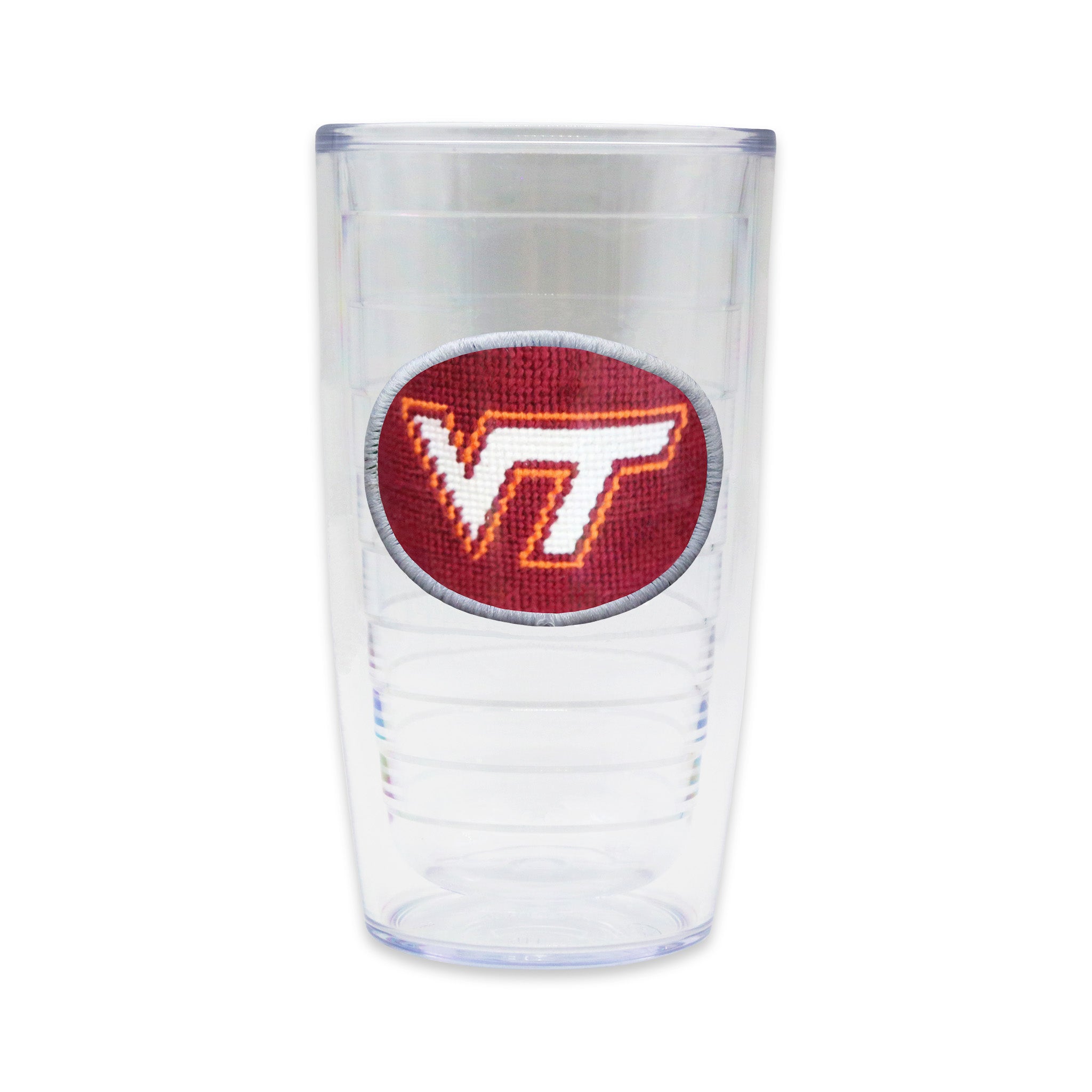 Tervis Tumbler with VT logo needlepoint patch