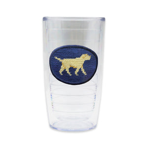 Tervis Tumbler with Yellow Lab needlepoint patch
