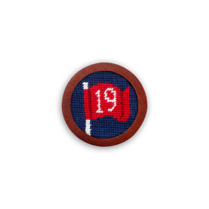 Smathers and Branson 19th Hole Flag Golf Ball Marker Classic Navy