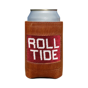 Smathers and Branson Alabama Roll Tide Needlepoint Can Cooler Garnet   