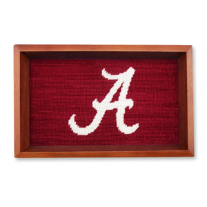 Smathers and Branson Alabama Valet Tray Garnet Chestnut Wood