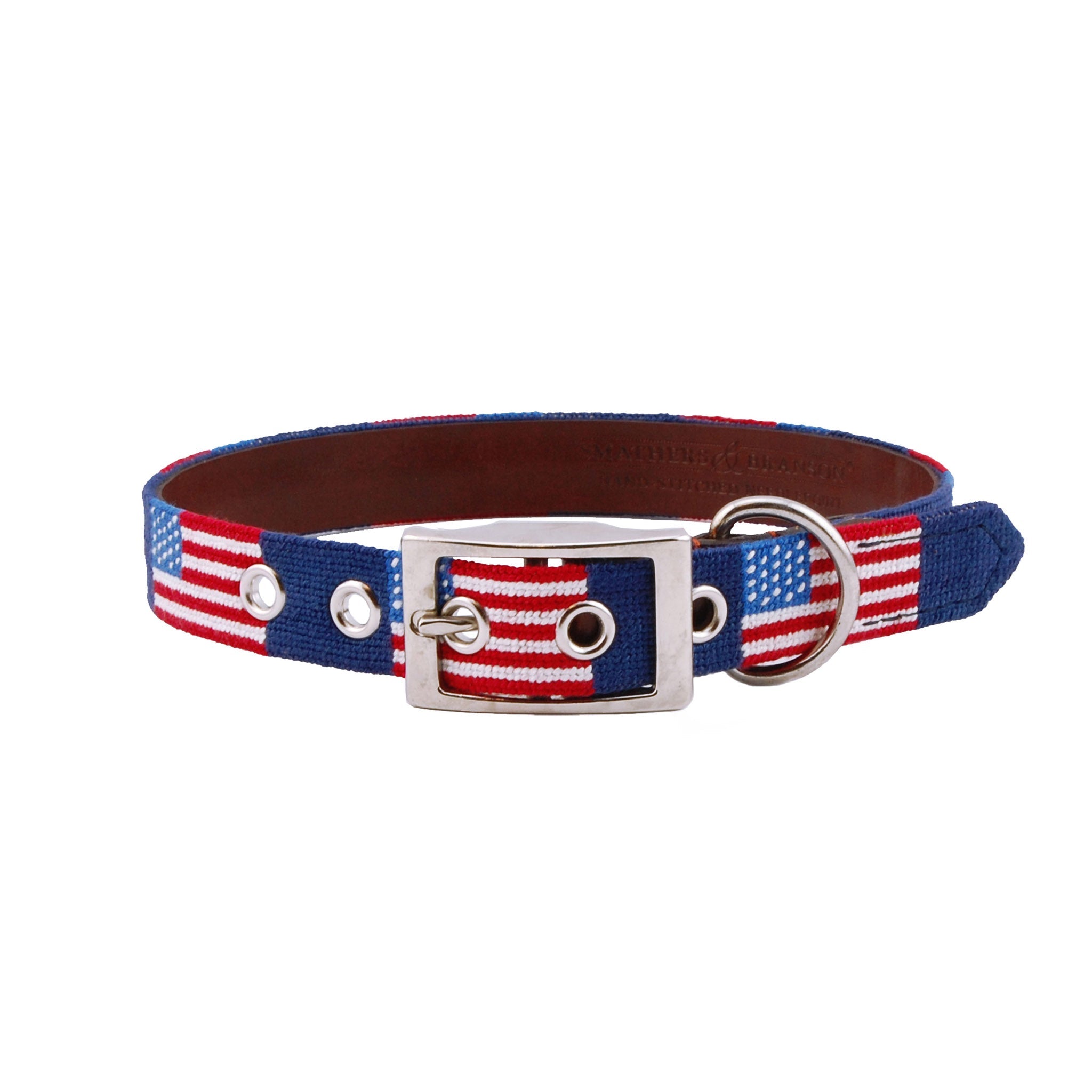 Needlepoint Dog Collars - Island Apparel - Bald Head Blues