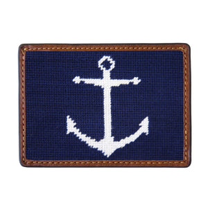 Smathers and Branson Anchor Card Wallet Dark Navy