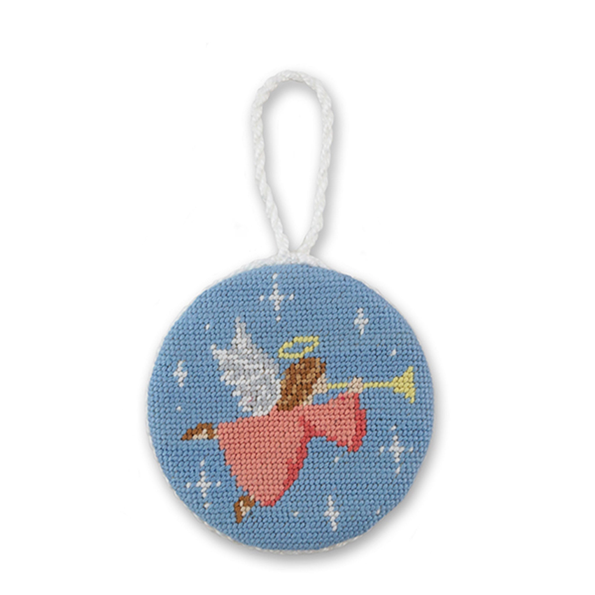 Smathers and Branson Angel Ornament Light Blue