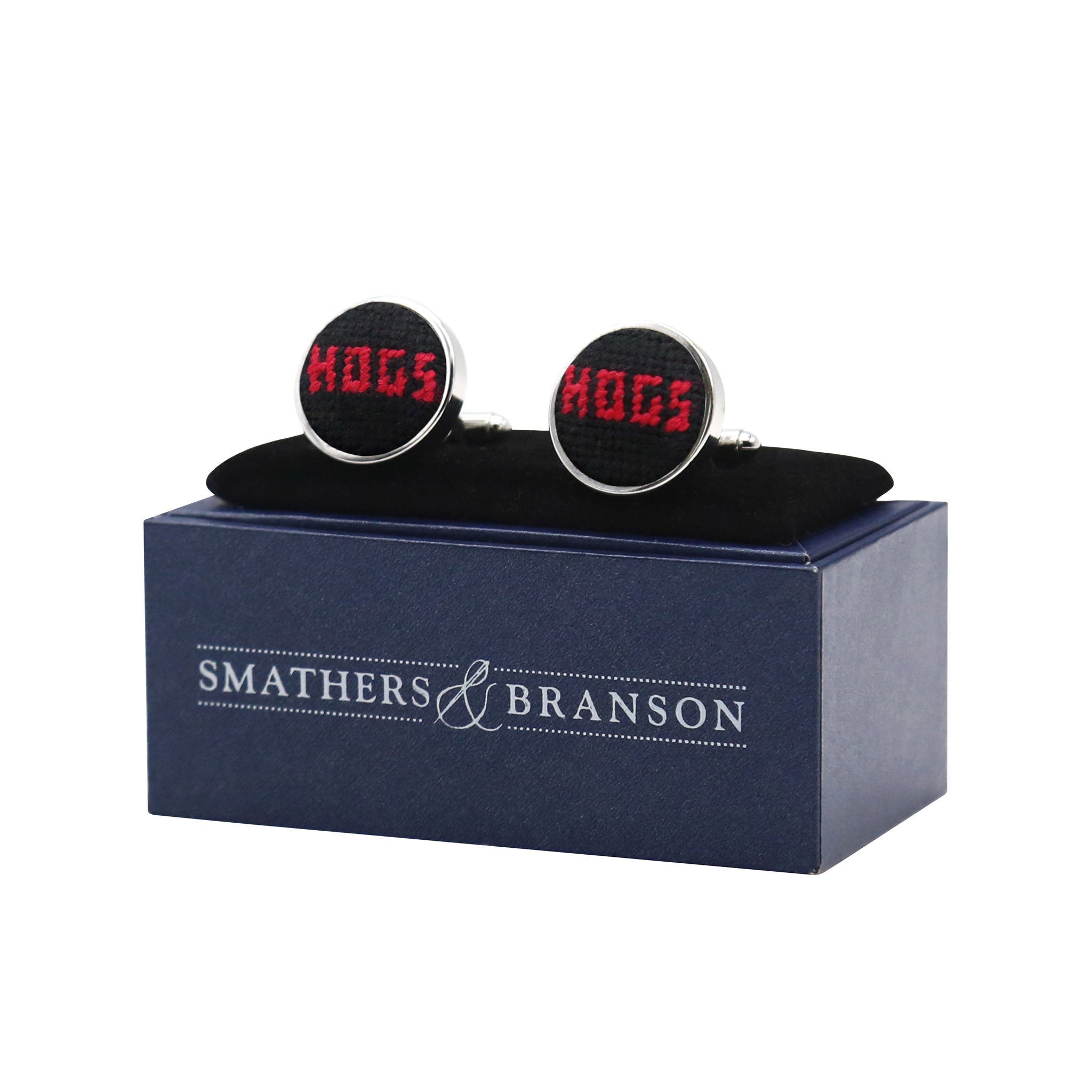 Smathers and Branson Arkansas Cufflinks Black