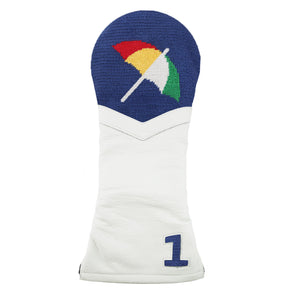 Smathers and Branson Arnold Palmer Umbrella Driver Headcover Classic Navy White Leather Final Sale