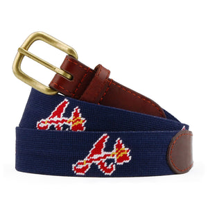 Smathers and Branson Atlanta Braves Needlepoint Belt 