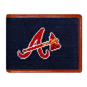 Smathers and Branson Atlanta Braves Needlepoint Bi-Fold Wallet 