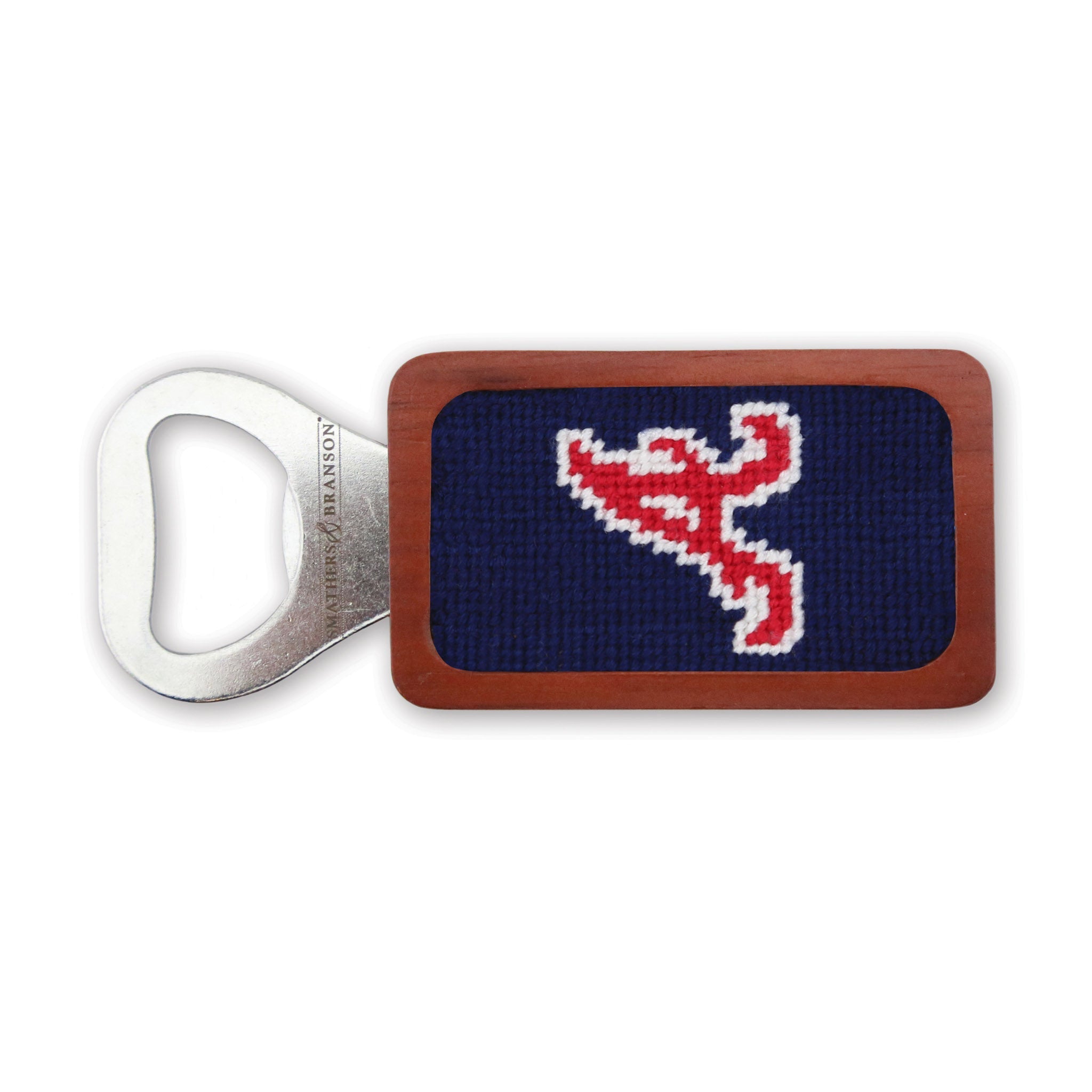 Smathers and Branson Atlanta Braves Needlepoint Bottle Opener 