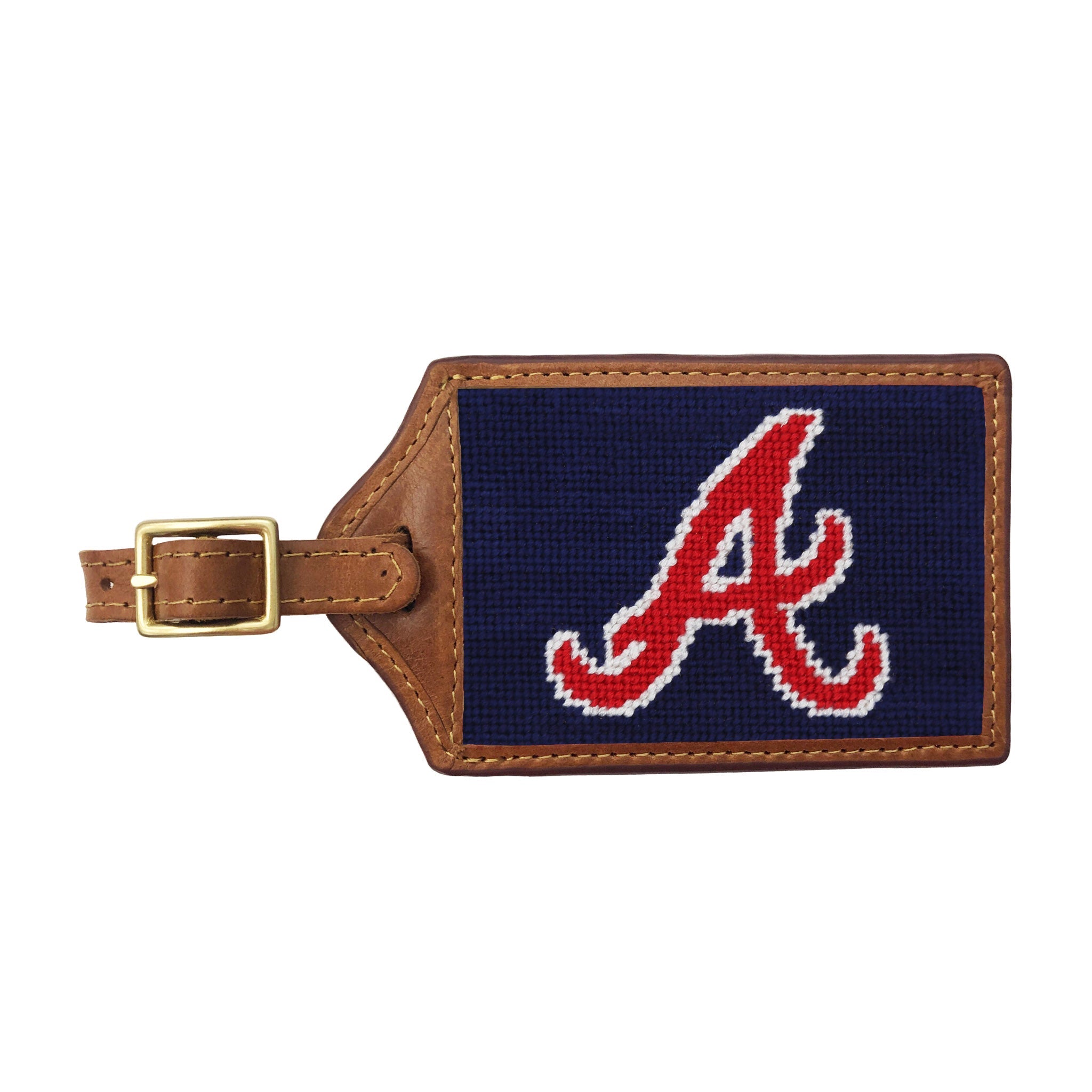 Smathers and Branson Atlanta Braves Luggage Tag Dark Navy