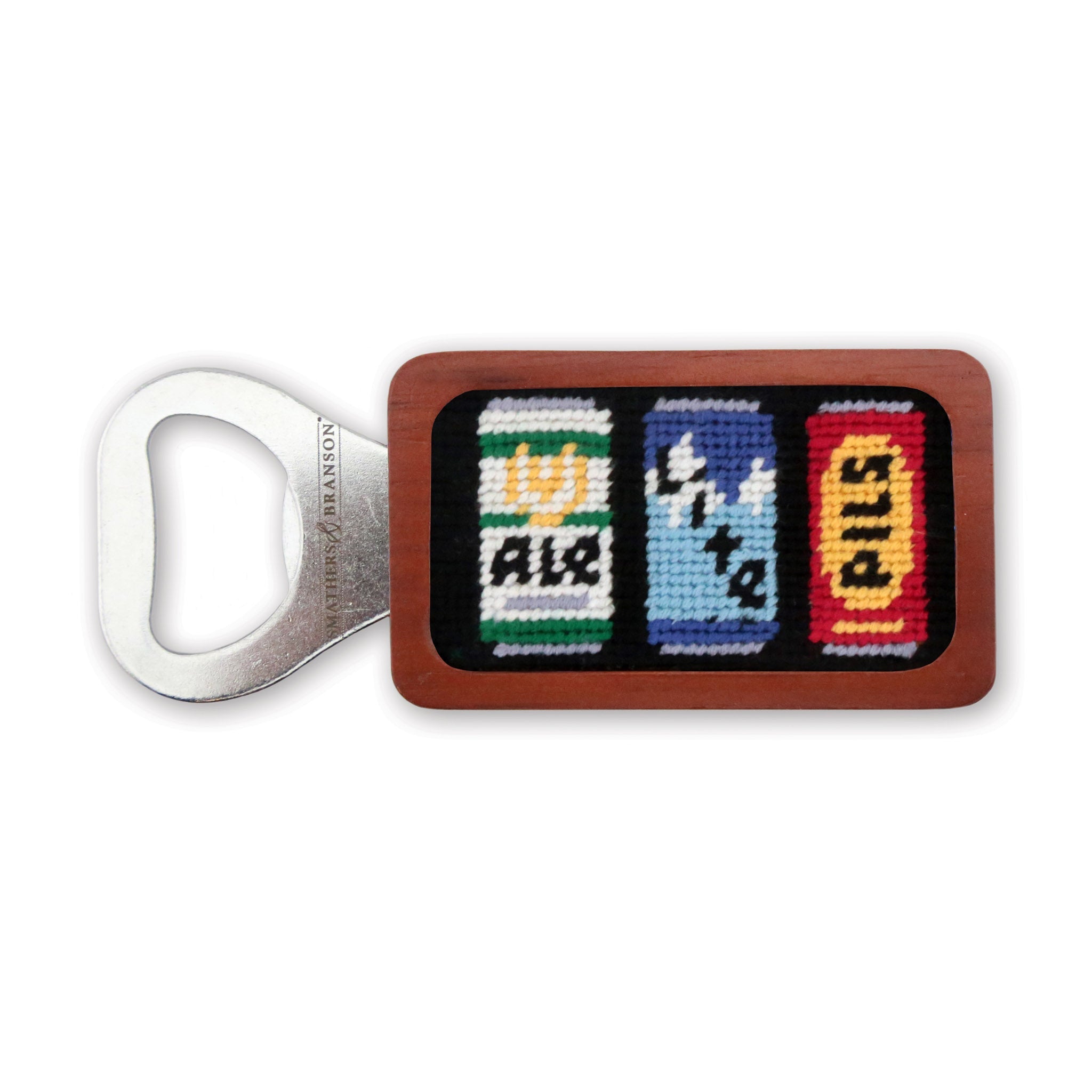 Smathers and Branson Beer Cans Bottle Opener Black