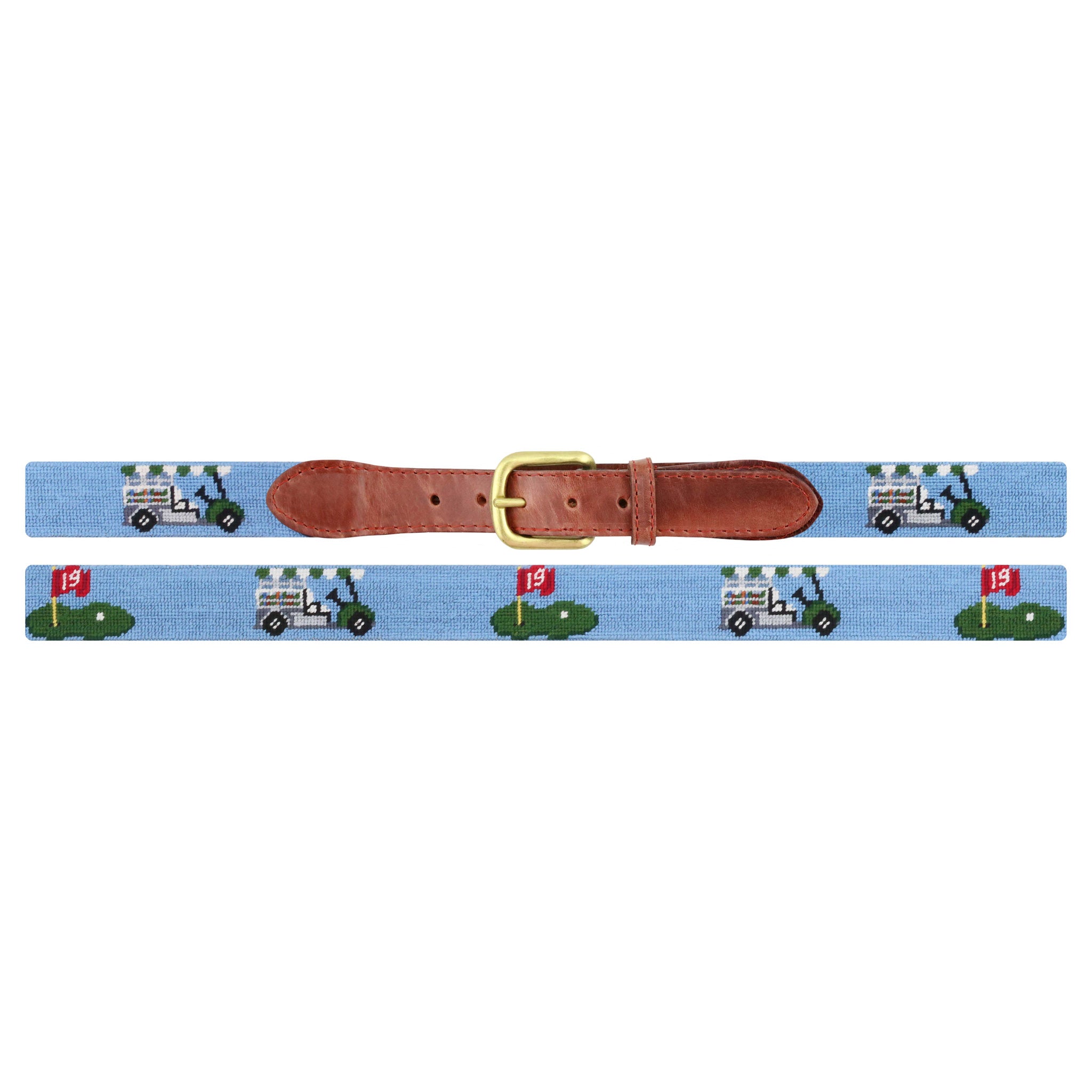 Smathers and Branson Beverage Cart Belt Light Blue Final Sale