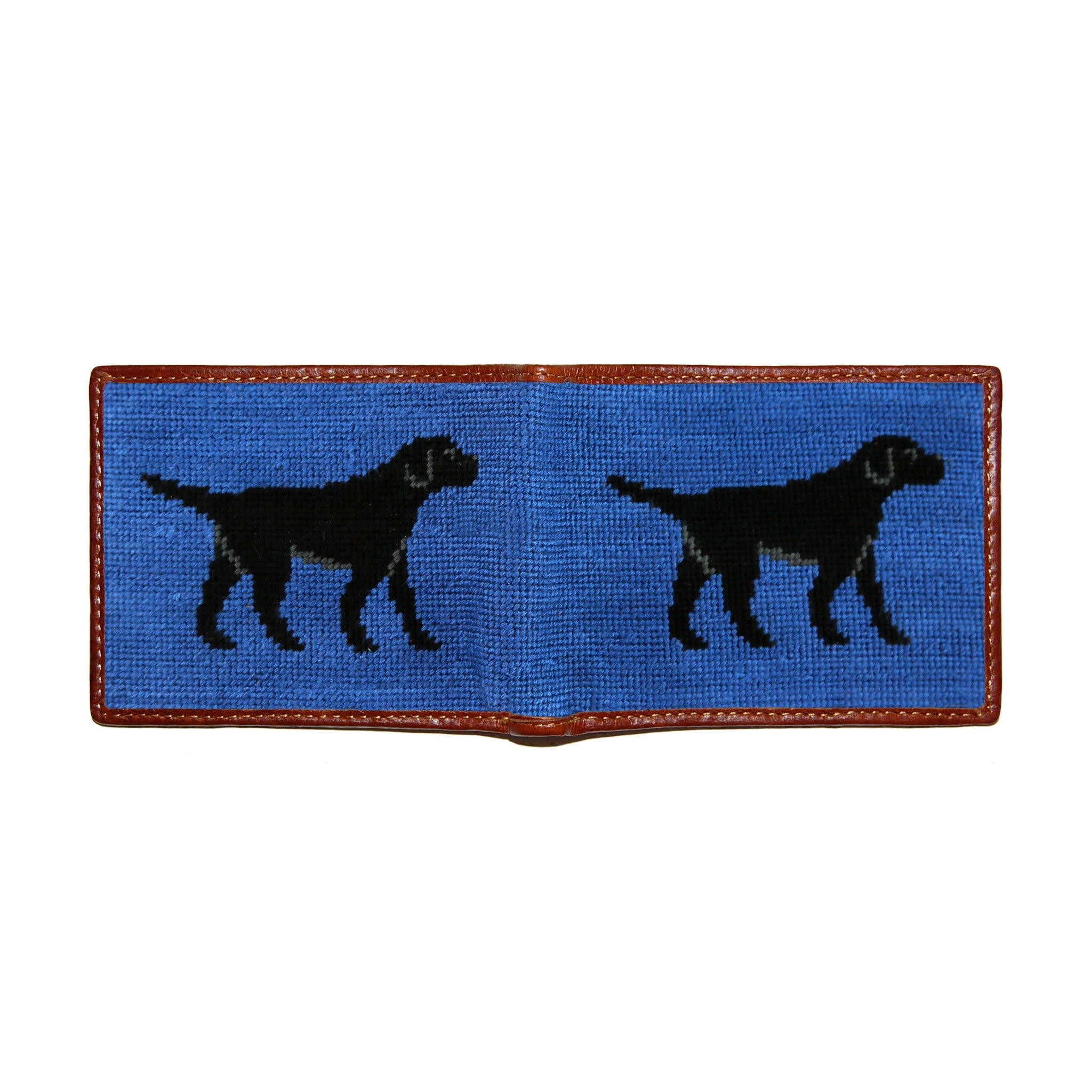 Smathers and Branson Black Lab Walking Wallet Blueberry