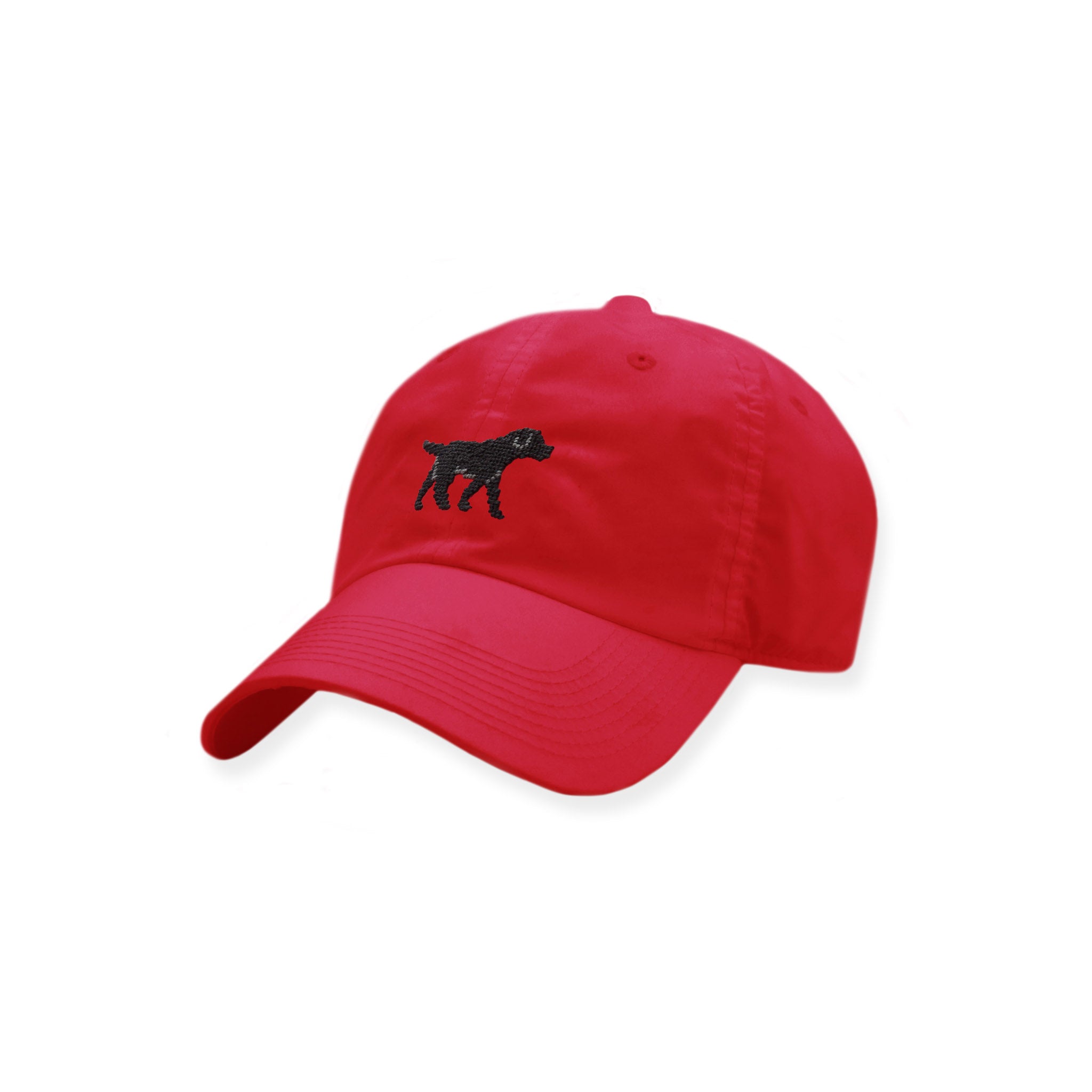 Smathers and Branson Black Lab Walking Performance Hat Sunday Red