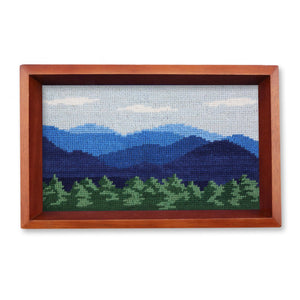 Smathers and Branson Blue Ridge Needlepoint Valet Tray  