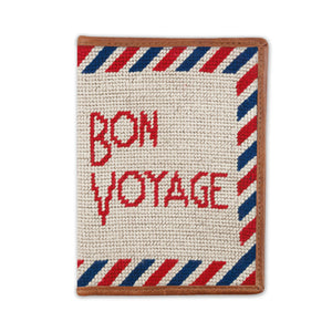 Smathers and Branson Bon Voyage 2-sided Passport Case Light Khaki Final Sale