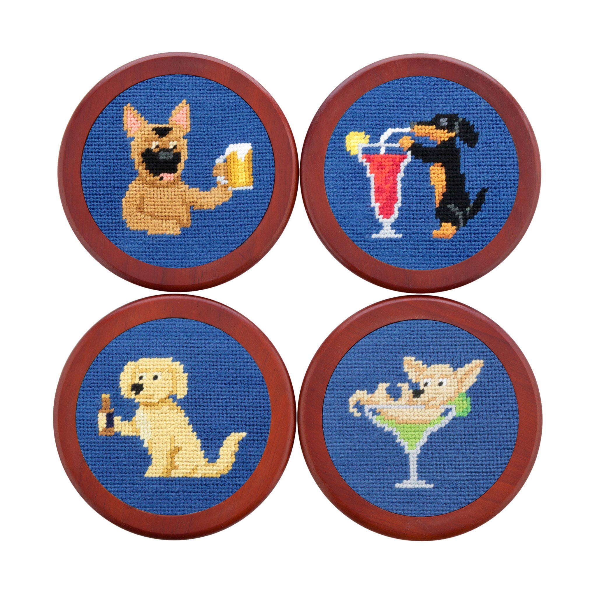 Smathers and Branson Booze Hounds Coasters Blueberry