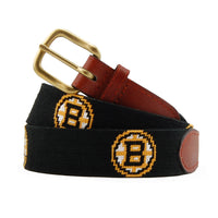 Smathers and Branson Boston Bruins Needlepoint Belt 