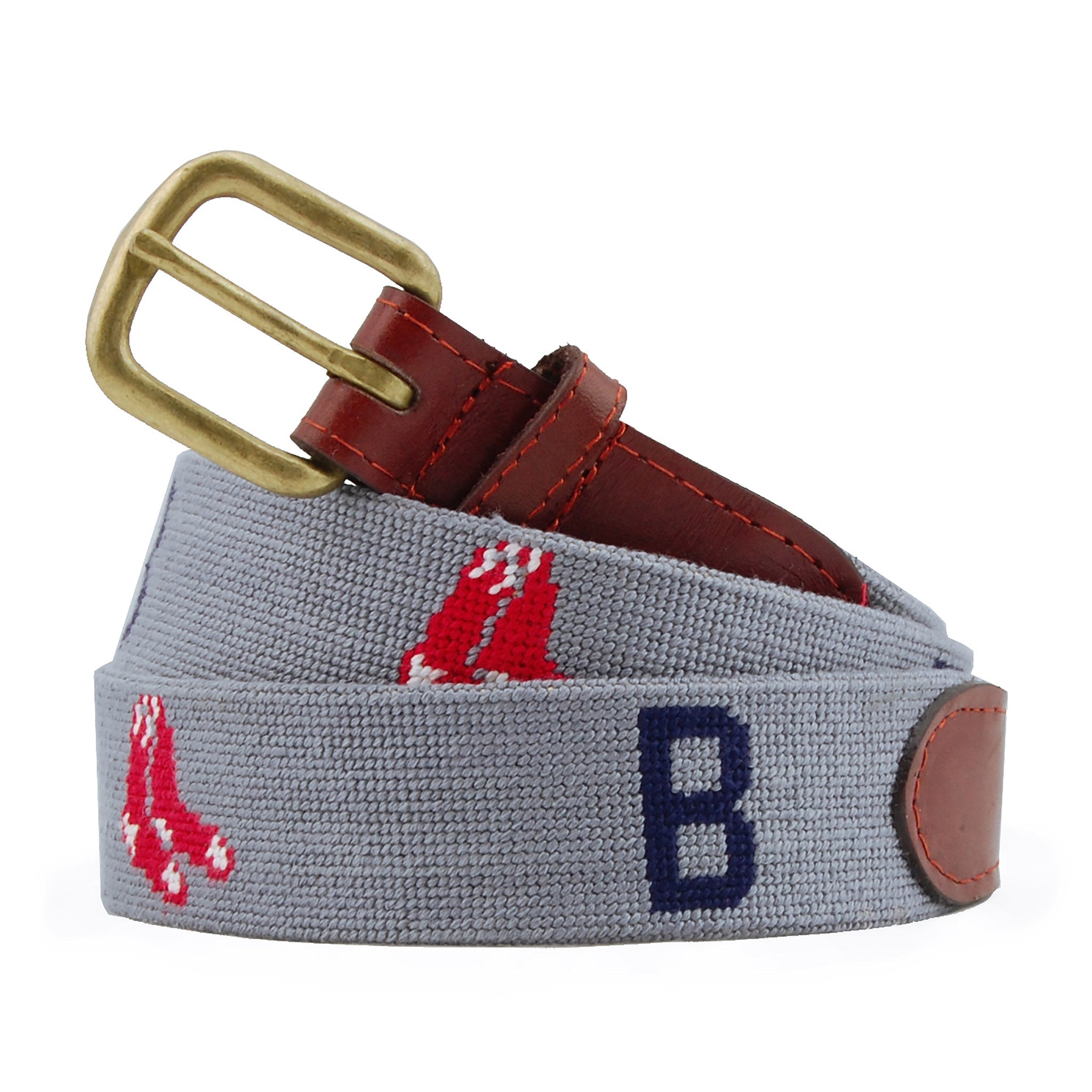 Smathers and Branson Boston Red Sox Cooperstown Belt Grey