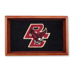Smathers and Branson Boston College Valet Tray Black Chestnut Wood