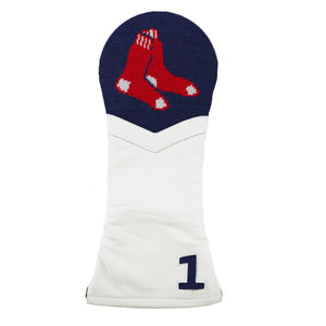 Smathers and Branson Boston Red Sox Driver Headcover Dark Navy White Leather