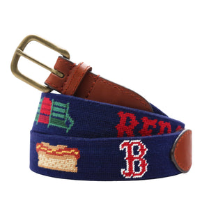 Smathers and Branson Boston Red Sox Needlepoint Life Belt Dark Navy 