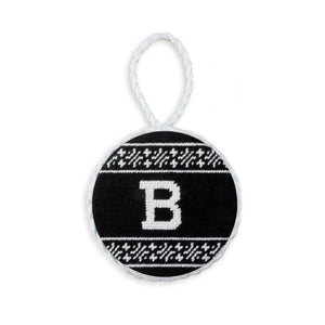 Smathers and Branson Bowdoin B Fairisle Ornament Black