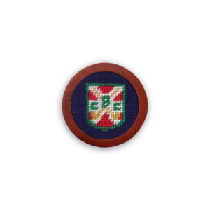 Smathers and Branson Bushwood Dark Navy Needlepoint Golf Ball Marker  