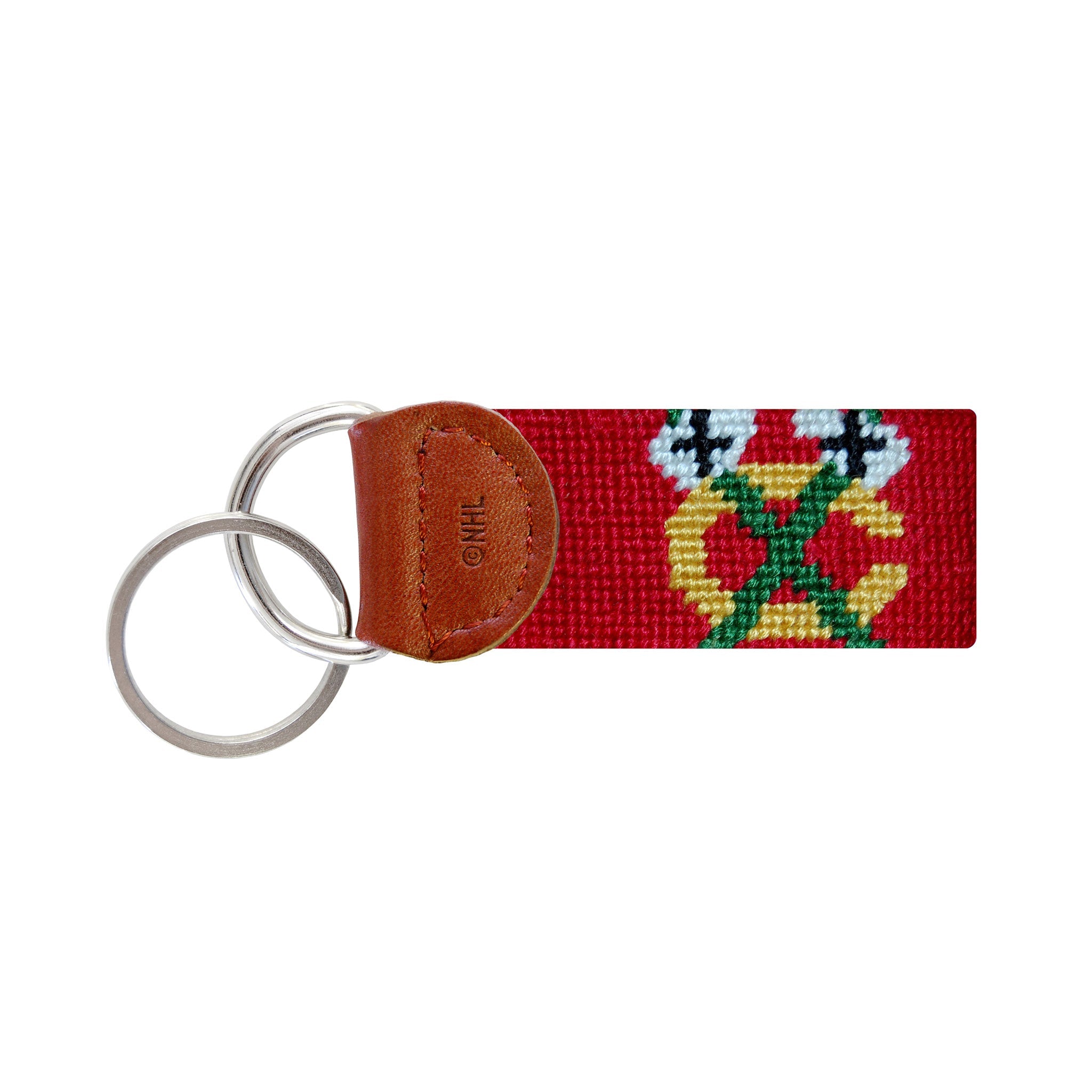 Smathers and Branson Chicago Blackhawks Needlepoint Key Fob  