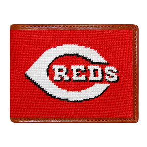 Smathers and Branson Cincinnati Reds Needlepoint Bi-Fold Wallet 